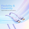 Baseus Pudding Series 100W Type-C to Type-C Fast Charging Data Cable, Length:1.2m(Purple)
