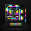 COOLMOON Y360 Round Tube Multi-interface ARGB Chassis Light Bar Computer Decorative Silicone LED Lamp Strip