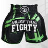 ZhuoAo Boxing Shotgun Clothing Training Fighting Shorts Muay Thai Pants, Style: Green Plus Black Net(L)