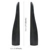 1 Pair Car Solid Color Silicone Bumper Strip, Style: Short (Black)