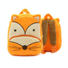Kids 3D Animal Velvet Backpacks Children Cartoon Kindergarten Toys Gifts School Bags(Fox)