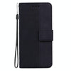 For Asus Zenfone 9 Geometric Embossed Flip Leather Phone Case(Black)