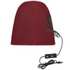 USB Electric Heating Outdoor Windproof And Warm Knitted Hat, Size: 24x24cm(Red)