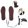 2 Pairs USB Shoe Dryer Electric Insoles Shoe Winter Keep Warm Heated Insole for Shoes Boot, Size:35-36(Brown)
