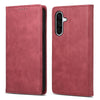 For Samsung Galaxy A36 Business Solid Color Magnetic RFID Leather Phone Case(Red)