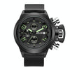 BAOGELA 1606 Small Three-pin Luminous Chronograph Silicone Strap Quartz Watch For Men(Green)