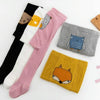 Cartoon Cute Baby Girls Soft Cotton Tight Pantyhose, Size:M(Pink)