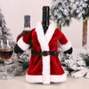 Christmas Red Wine Bottle Cover Wine Bottle Decoration Creative Wine Bag(Dress)