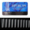 Scratch-free Ultra-thin Seamless Manicure Nail Plate, Shape: 06 Long Denim