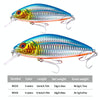 HENGJIA Long-distance Casting Sinking Minnow False Bait, Size: 9.5cm 15g(Green Black Stripe)