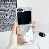 For Samsung Galaxy Z Flip6 5G Mirror Polka Dot PC Folding Phone Case(Black)