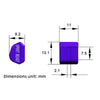 Motorbike Conversion Switch Button Steering Key Cap(Blue)