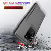 For Samsung Galaxy S20+ Dustproof Pressure-proof Shockproof PC + TPU Case with Card Slot & Mirror(Black)