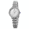 SKMEI 1799 Pearl Diamond Round Dial Stainless Steel Strap Quartz Watch for Ladies(Silver and White Surface)