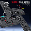 For Samsung Galaxy S25 / S24 5G Rotating Ring Holder Magnetic MagSafe Phone Case(Orange)