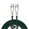 Baseus CATJK-D06 Cafule Series 100W Type-C / USB-C to Type-C / USB-C Metal Charging Data Cable, Length:2m(Dark Green)