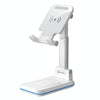 T6 2 in 1 Portable Folding Stand Wireless Charging, Style:Single Charge(White)
