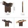 CONTACTS FAMILY Crazy Horse Leather Large Screen Mobile Phone Belt Holster(Brown)
