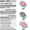 VXM Bicycle Mountain Bike Floating Brake Disc Brake 203mm(Red)