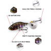 2pcs Luya Bait Shenshui VIB With Metal Tablets Fake Bait Tiller Mouth Bass Bionic Fishing Bait(E)