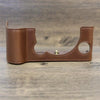 For FUJIFILM X-T5 1/4 inch Thread PU Leather Camera Half Case Base (Coffee)