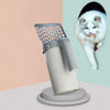 Cat Litter Scoop with Bin, Self-Cleaning, Grey/White