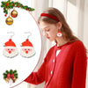 Christmas Element Cartoon Decoration Earrings Shiny Earrings, Spec: Flower