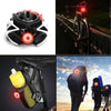 Bicycle Smart Sensor Brake Light USB Tail Light Warning Light(Red)
