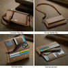 CaseMe Me30 Multi Functional Diagonal Cross Bag Phone Case(Brown)