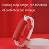 3 PCS Soft Washable Data Cable Silicone Case For Apple, Spec: USB (Pink)