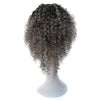 T191006 European and American Wig Headgear with Short and Small Curly Hair for Women (Dark Gray)