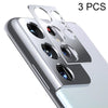 3 PCS Phone Camera Aluminum Alloy Film Rear Camera Protective Film For Samsung Galaxy S21 Ultra (Silver)