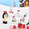 5pcs Christmas Cute Micro Landscape DIY Bonsai Decoration Snowscape Ornament, Style: No.18 Lying Bear