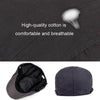 Cotton Solid Color Retro Style Cap Front Cap(Dark Khaki)