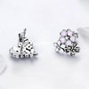 Daisy Flower Sterling Silver Earrings Temperament Female Earrings