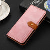 For Samsung Galaxy A56 5G KHAZNEH Dual-color Cowhide Texture Flip Leather Phone Case(Rose Gold)