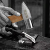 MYTEC Large Silversmith Hammer Tool Short Handled Small Hammer Handmade Round Head Duckbill Hammer