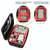 For DJI Mini 2 SE Shockproof Carrying Hard Case Storage Bag, Size: 21.5 x 29.5 x 10cm (Black Red)