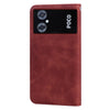 For Xiaomi Poco M4 5G/Poco M5/Redmi Note 11R Frosted Business Magnetic Horizontal Flip PU Phone Case(Brown)