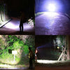 3 Lamp Holder Strong Light Flashlight Highlight Waterproof Hand-Held Outdoor Lighting Night Riding Flashlight