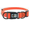 Waterproof PVC Dog Collar, Orange, M (30-47cm) - Durable & Secure