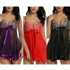 Sexy Perspective Mesh Girth Nightdress, Size:XL(Purple)