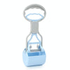 Small Blue Dog Poop Scooper with Ergonomic Handle