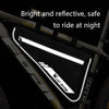 WEST BIKING  YP0707254 4L Bicycle Triangle Bag Mountain Bike Large Capacity Front Beam Reflective Waterproof Bag Riding Equipment(Black)
