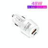P29 48W PD30W + QC3.0 18W USB Dual Port Car Charger(White)