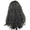 Women Chemical Fiber Middle Split Corn Perm Small Curly Long Wig(Black)