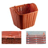 Bicycle Waterproof Basket with Cover Front Handlebar Bike Basket(Black)