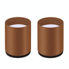 2pcs/set Furniture Carbon Steel Wraparound Heightening Foot Pad, Style: Round 4x5cm (Brown)