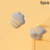 5 PCS Children Silicone Table Anti-Collision Protection Corners Guard(Claw Back Gray)