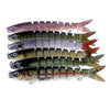 HENGJIA JM024-X 6# 13.6cm 18.7g Multi-section Plastic Hard Baits Artificial Fishing Lures with Treble Hook, Random Color Delivery